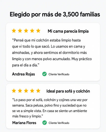 Aspiradora Zenz - Limpieza profunda de polvo y ácaros