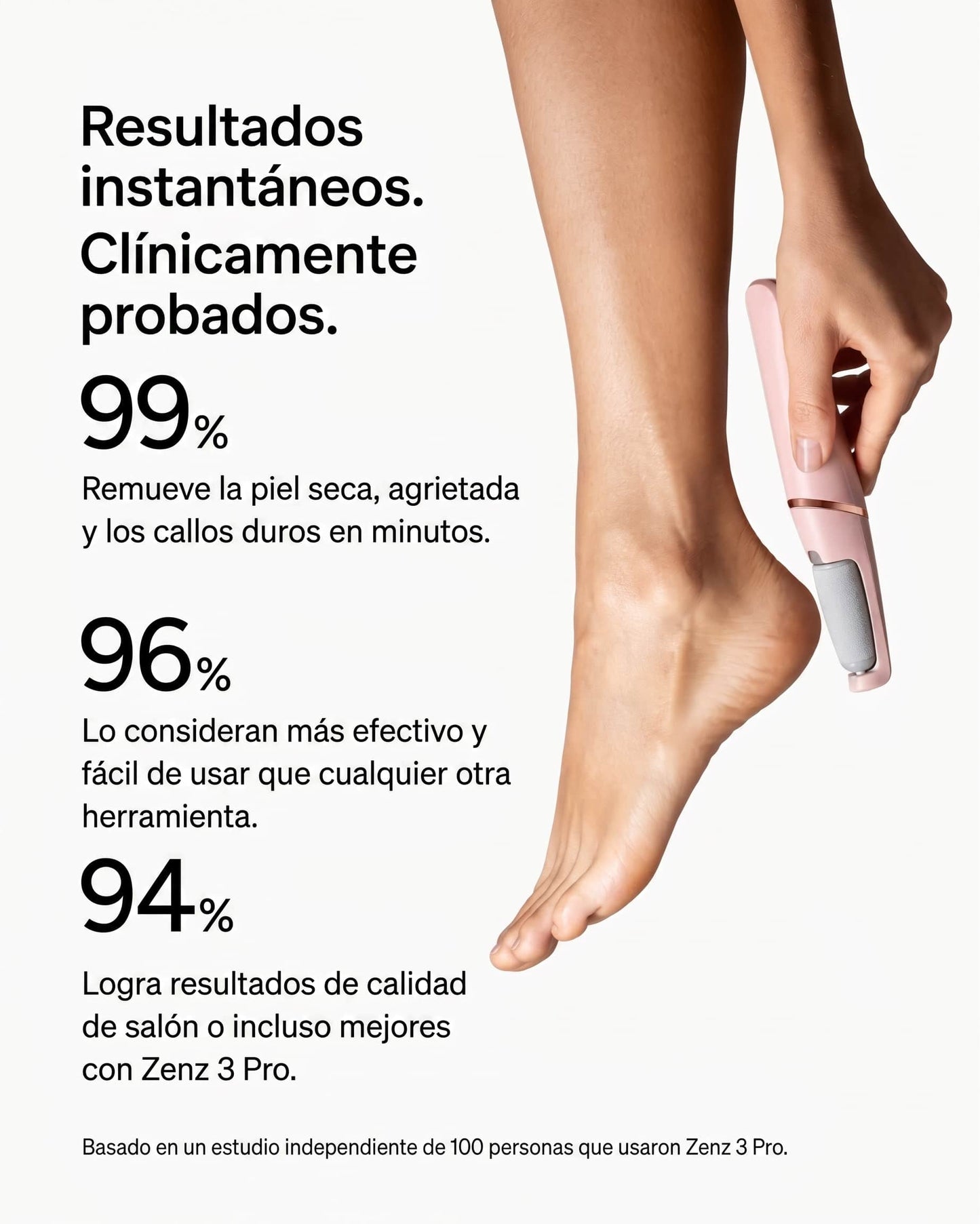 Zenz 3 Pro - Removedor eléctrico de callos portátil